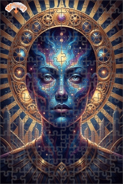 Teona Ahşap لغز خشبي بإطار ذو طابقين بمظهر فني إمبراطوري فلكي 150 قطعة 20×30