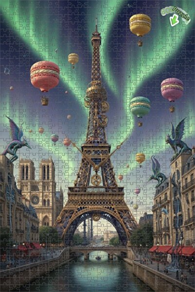 Teona Ahşap بالونات ماكارون السحرية لليلة باريس وغزالة خشبية ذات طابقين مع إط...