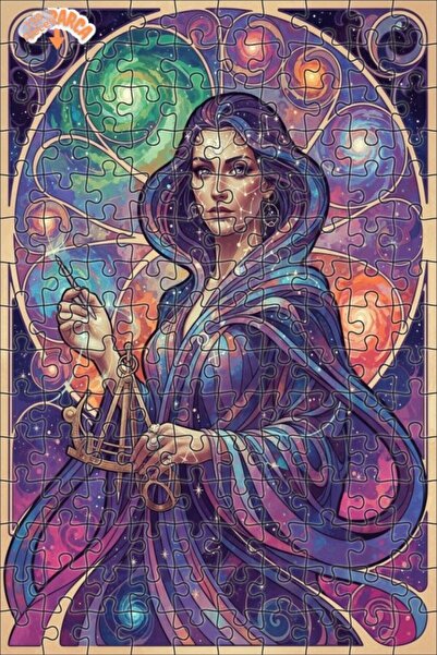 Teona Ahşap لغز فني للنساء بمظهر الألوان المائية من كوزميك، 150 قطعة، 20×30