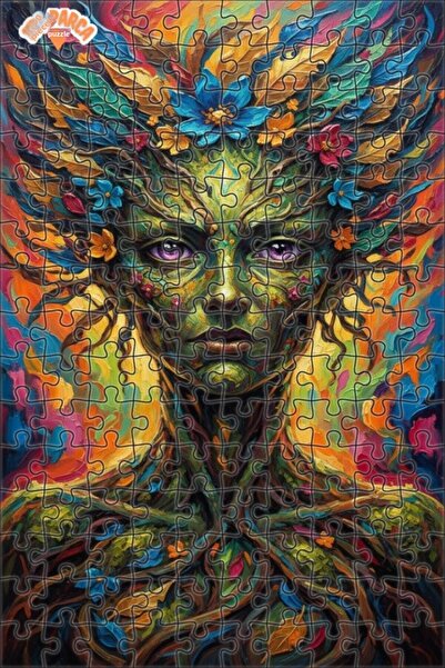 Teona Ahşap لغز خشبي بمظهر الزيت الطبيعي، لغز خشبي بإطار مزدوج الطبقات، 150 ق...