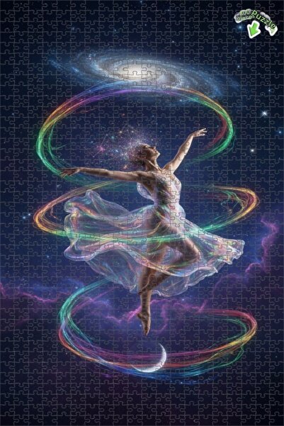 Teona Ahşap لغز خشبي بإطار مزدوج الطبقات من فن الرقمية الخيالية من إيفرين دان...