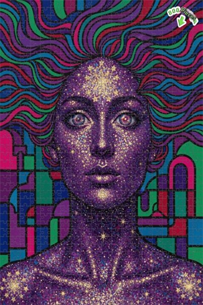 Teona Ahşap Galaxy Women's Masterpiece Double Layer Framed Wooden Puzzle 800 ...