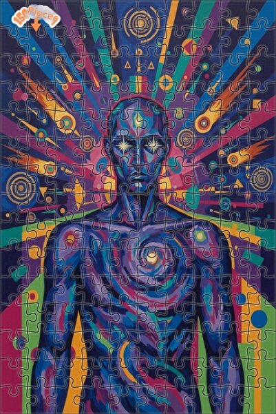 Teona Ahşap لغز خشبي بإطار مزدوج الطبقات بمظهر لوحة زيتية كونية بشرية 150 قطع...