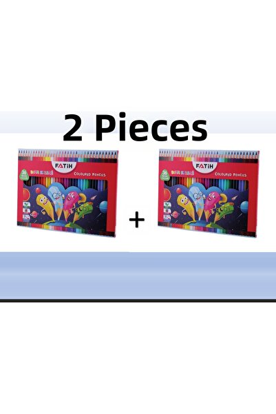 Fatih Dry Paint 33245 Cardboard Box Full Size 36 Colors 2 Pcs