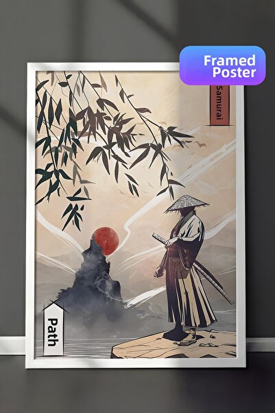 Postifull Tablou cu rama alba, set de postere si rame, pictura de perete, ser...