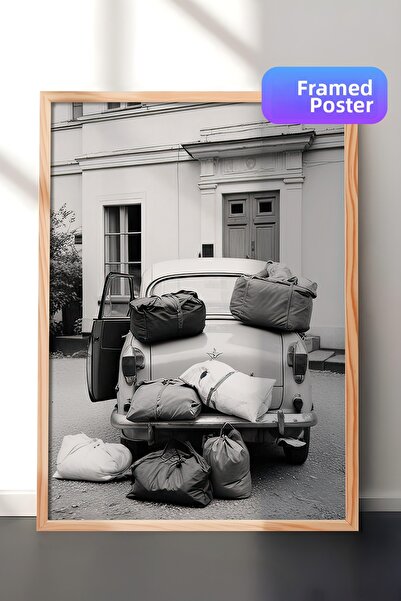 Postifull Pictură înrămată pentru weekend, cadru din lemn și poster, pictură ...