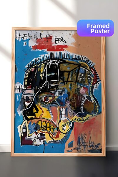 Postifull Tablou cu rama din lemn, set de postere si rame, seria Skull Comfor...