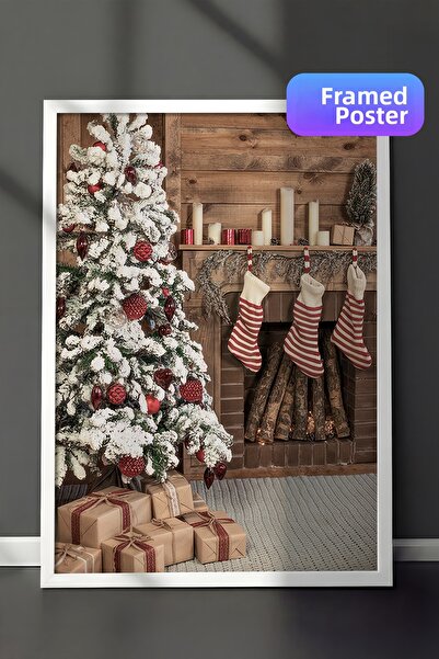 Postifull Εικόνα με κορνίζα για διακοπές, λευκό πλαίσιο και αφίσα, κάθετη ζωγ...