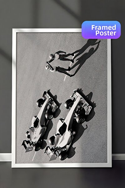 Postifull Εικόνα με κορνίζα Race Winning, Λευκό πλαίσιο και αφίσα, Οριζόντια ...