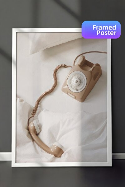 Postifull Εικόνα με κορνίζα, Call Me, Λευκό πλαίσιο και αφίσα, Κάθετη ζωγραφι...