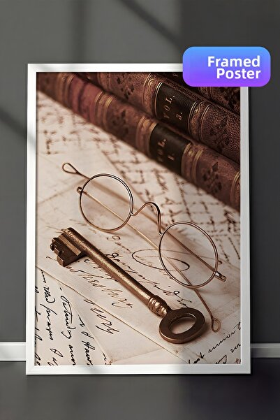 Postifull Pictură înrămată pentru birou Wizard, cadru alb și poster, pictură ...