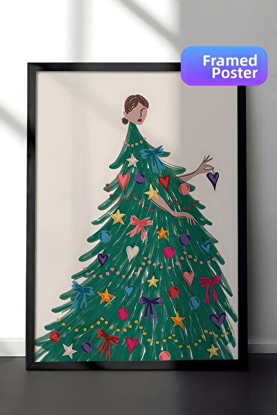 Postifull Черна рамка за снимка, рамка за коледна постер, рокля за празниците...