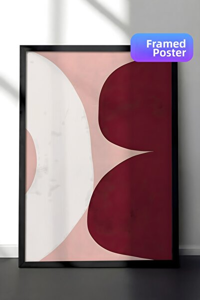 Postifull Tablou cu rama neagra, set de postere si rame, forme asimetrice nr....