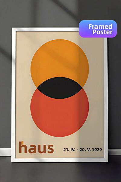 Postifull Tablou cu rama albă, set de poster și rame, pictură de perete, seri...