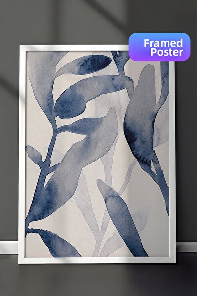 Postifull Pictură înrămată cu verde acvatic nr. 2, pictură verticală pe peret...