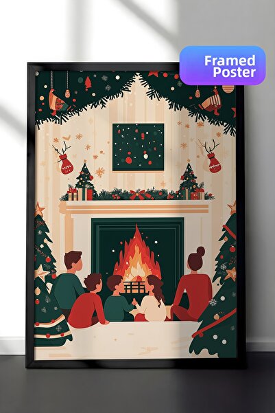 Postifull Tablou cu rama neagra, set de postere si rame, seria Comfort de Anu...