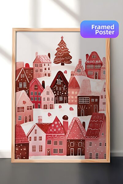 Postifull Tablou cu rama din lemn, set de postere si rame, seria Comfort de A...