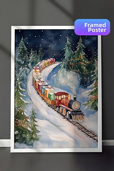 Postifull Картина с бяла рамка, художествена стена, серия „Нова година“ №: 10...