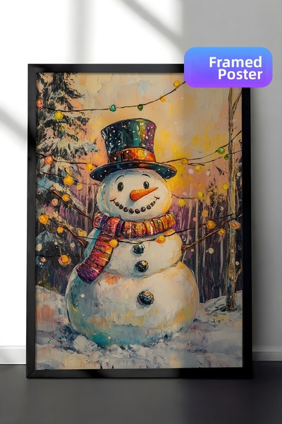 Postifull Tablou cu rama neagra, set de postere si rame, seria Comfort de Anu...