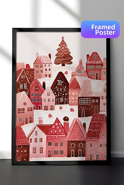 Postifull Tablou cu rama neagra, set de postere si rame, seria Comfort de Anu...