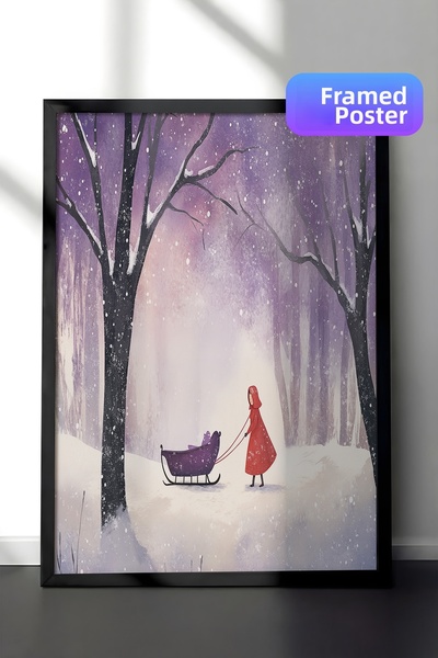 Postifull Tablou cu rama neagra, set de postere si rame, seria Comfort de Anu...