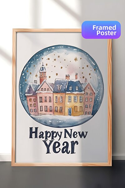 Postifull Tablou cu rama din lemn, set de postere si rame, seria Comfort de A...