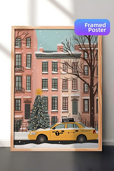 Postifull Tablou cu rama din lemn, set de postere si rame, seria Comfort de A...