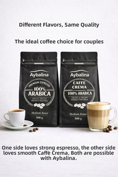 aybalina Gorgeous Flavored Espresso and Caffè Crema, with 100% Arabica Beans,...