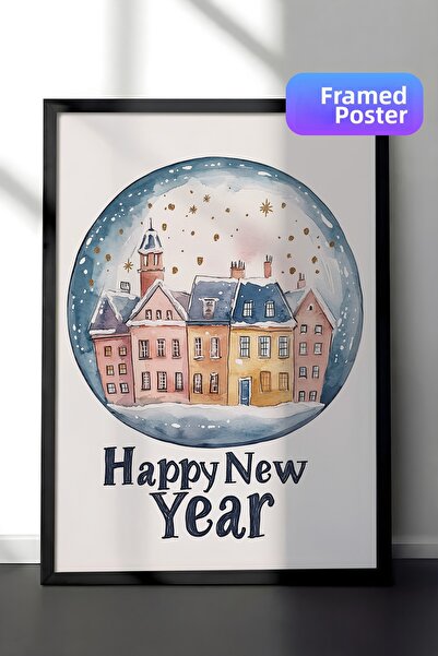 Postifull Tablou cu rama neagra, set de postere si rame, seria Comfort de Anu...