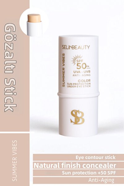 SELİNBEAUTY SPF50 Color Sunscreen Under Eye Stick - 6 gr