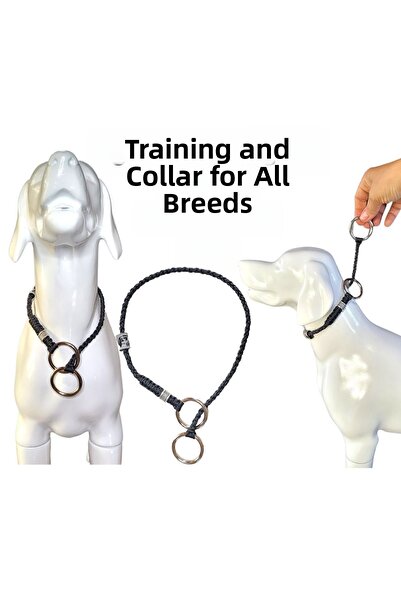 VSLT HANDMADE طوق تدريب الكلاب مصنوع يدويًا - طوق تدريب الكلاب الأنيق والهدوء...