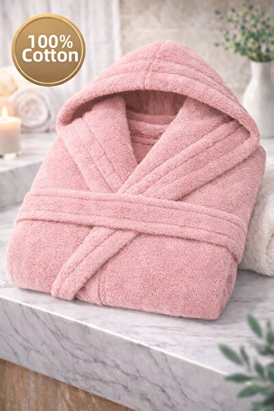 İQON bumbac 100% Halat de baie unisex simplu ROZ