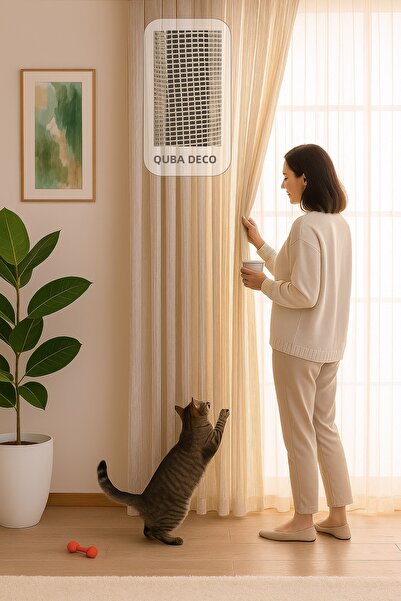 QUBA DECO ستارة تول زخرفية متينة ذات وزن مناسب للمطبخ وغرفة المعيشة وغرفة الن...