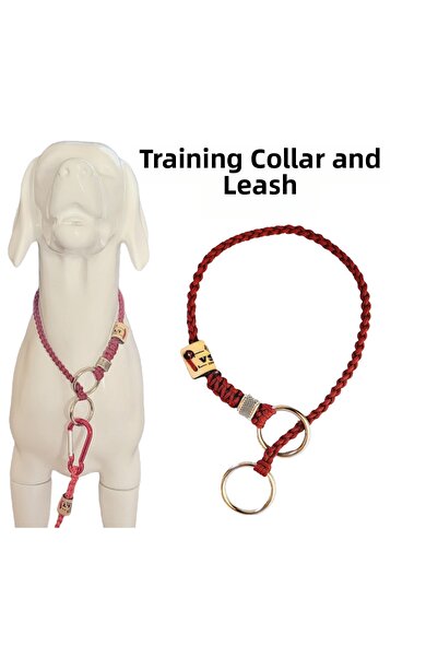 VSLT HANDMADE طوق تدريب الكلاب مصنوع يدويًا - طوق تدريب الكلاب الأنيق والهدوء...