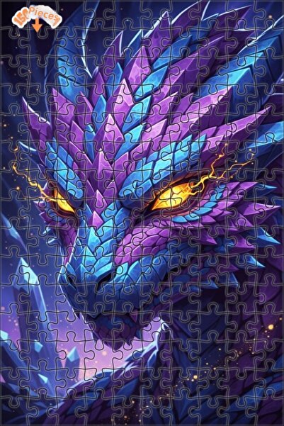 Teona Ahşap لغز خشبي بإطار مزدوج الطبقات من كريستال دراجون آرت 150 قطعة 20x30