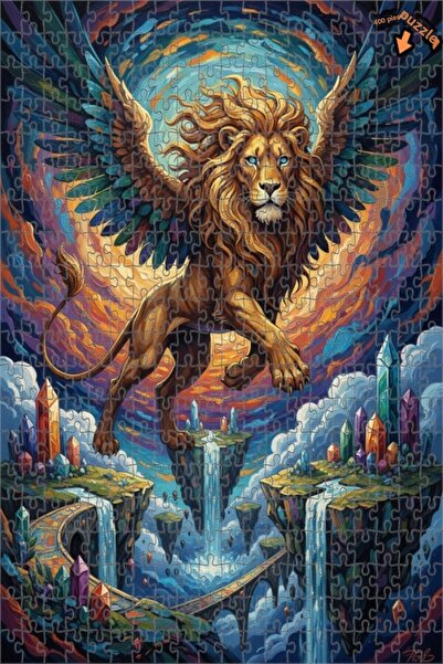 Teona Ahşap لغز خشبي بإطار مزدوج الطبقات من ماركة The Winged Lion's Mysteriou...