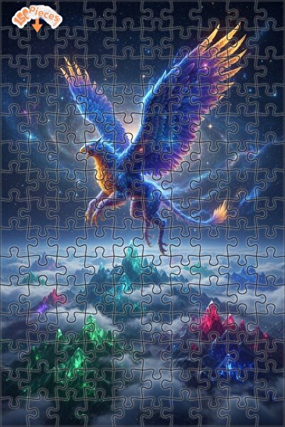 Teona Ahşap لغز خشبي مؤطر بطبقتين من غوركيملي ميستيك جريفين كوزميك رودر، 150 ...