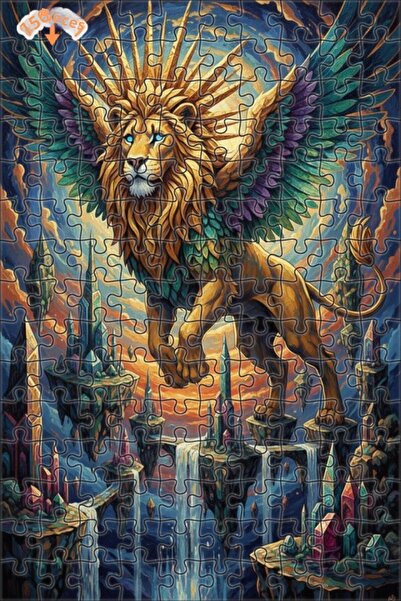 Teona Ahşap لغز خشبي بإطار مزدوج الطبقات من Kingdom of Winged Lions 150 قطعة ...