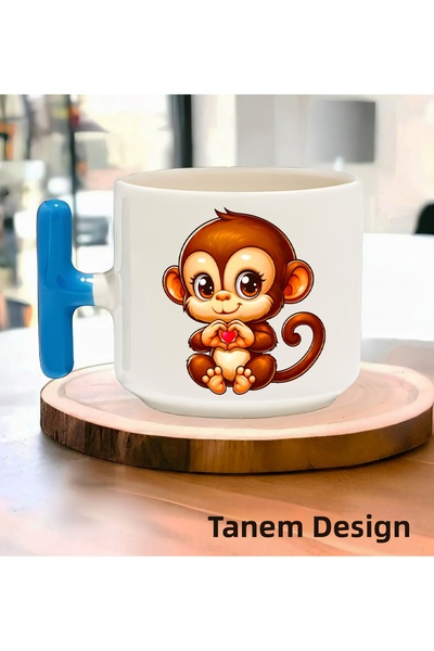 Tanem Tasarım Cup Coffee Tea Cup Gift Valentine's Day - t Handle Mug