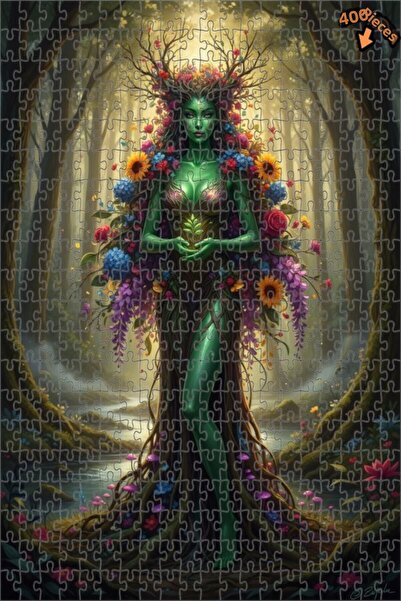 Teona Ahşap لغز خشبي بإطار مزدوج الطبقات من أورمان ثيا 400 قطعة 35x35