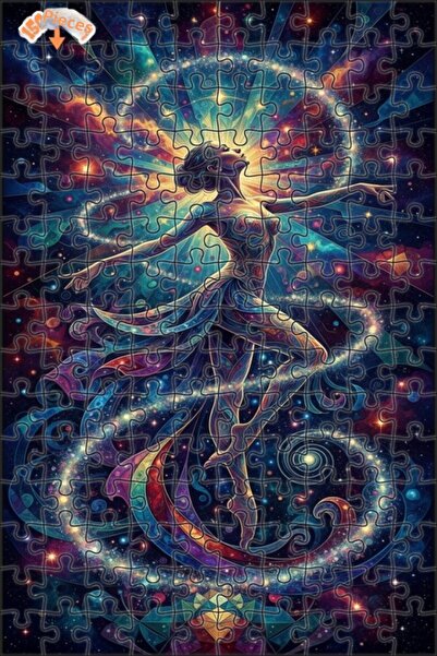 Teona Ahşap لغز خشبي بإطار مزدوج الطبقات بمظهر لوحة زيتية لراقصة عالمية 150 ق...