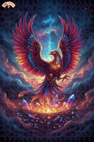 Teona Ahşap لغز خشبي بإطار مزدوج الطبقات من فينيكس فيش كريستال 500 قطعة 50x30