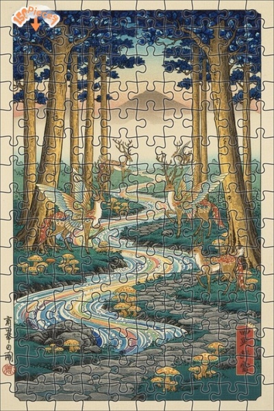 Teona Ahşap لغز خشبي بإطار مزدوج الطبقات من شركة فايندج راين، 150 قطعة، 20×30 سم