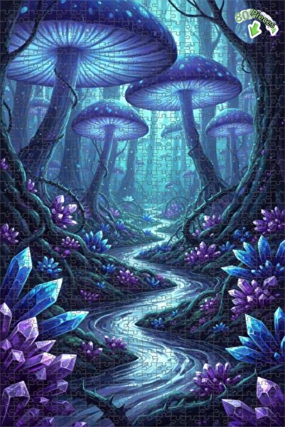 Teona Ahşap لغز خشبي ساحر من الكريستال على شكل غابة، لغز خشبي بإطار مزدوج الط...