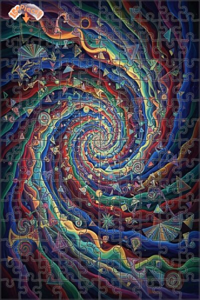 Teona Ahşap لغز خشبي بإطار مزدوج الطبقات بنمط حلزوني 150 قطعة 20x30