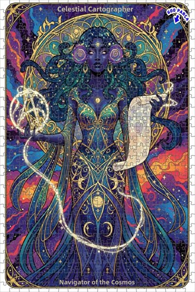 Teona Ahşap لغز خشبي بمظهر لوحة زيتية لمرأة من كوزميك هارتيجر، 600 قطعة، 50×3...