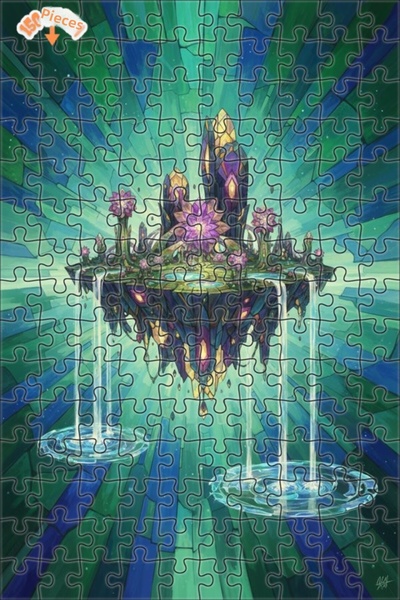 Teona Ahşap لغز خشبي مؤطر بطبقتين من جزيرة الكريستال الغامضة 150 قطعة 20x30