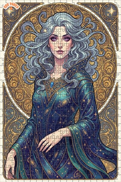 Teona Ahşap لغز خشبي بمظهر لوحة زيتية لملكة النجوم 500 قطعة 50×30