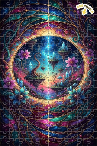 Teona Ahşap لغز خشبي رائع من دار كريستال فورست، لغز خشبي بإطار مزدوج الطبقات،...