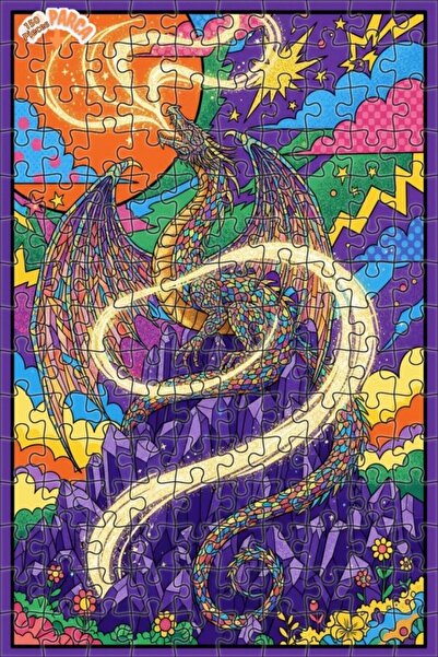 Teona Ahşap لوحة فنية خشبية مؤطرة بطبقتين من ماجيك دراغون 150 قطعة 20x30